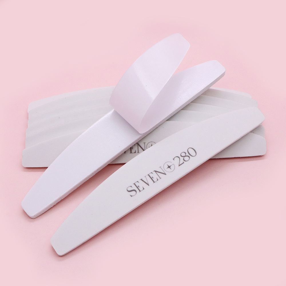 Nail File Titanium - ตะไบเล็บแบบโค้ง 12 ชิ้น 240 # 280