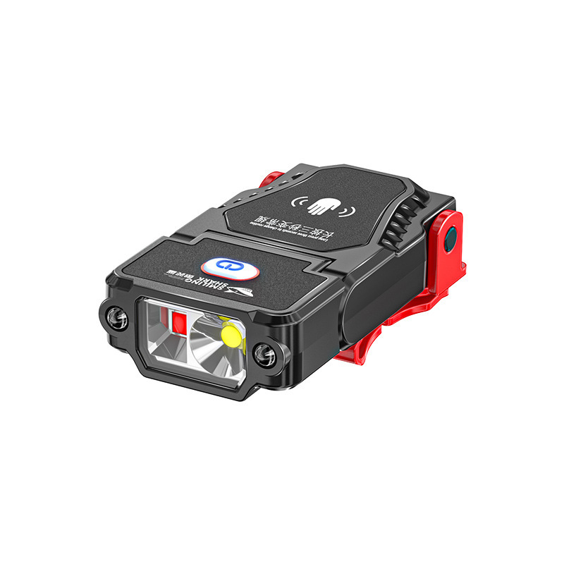 Edc (Every Day Carry - ไฟฉายติดหมวกเบสบอล LED แบบมีที่หนีบชาร์จไฟผ่าน USB ได้ปรับมุมได้ไฟฉายสำหรับตกปลาตั้งแคมป์