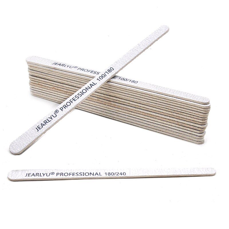 Nail File Titanium - ตะไบเล็บไม้หนาแข็งแรง10ชิ้น100 180 240 Lima Buffer ตะไบทำเล็บมือตะไบขัดเล็บอุปกรณ์เสริมกระดานขัดทราย