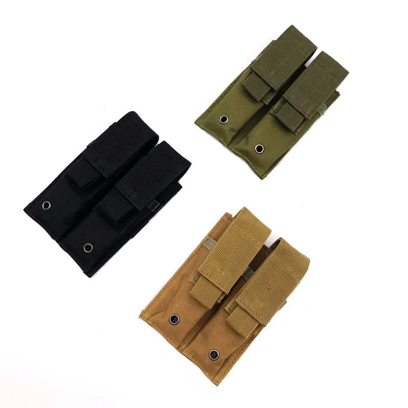 Edc Carry Kit - กระเป๋ายุทธวิธีใส่ปืนพกคู่กระเป๋าใส่แม็กกาซีนปืนซองไฟฉาย Molle กระเป๋าใส่ของซองปืนล่าสัตว์กลางแจ้ง