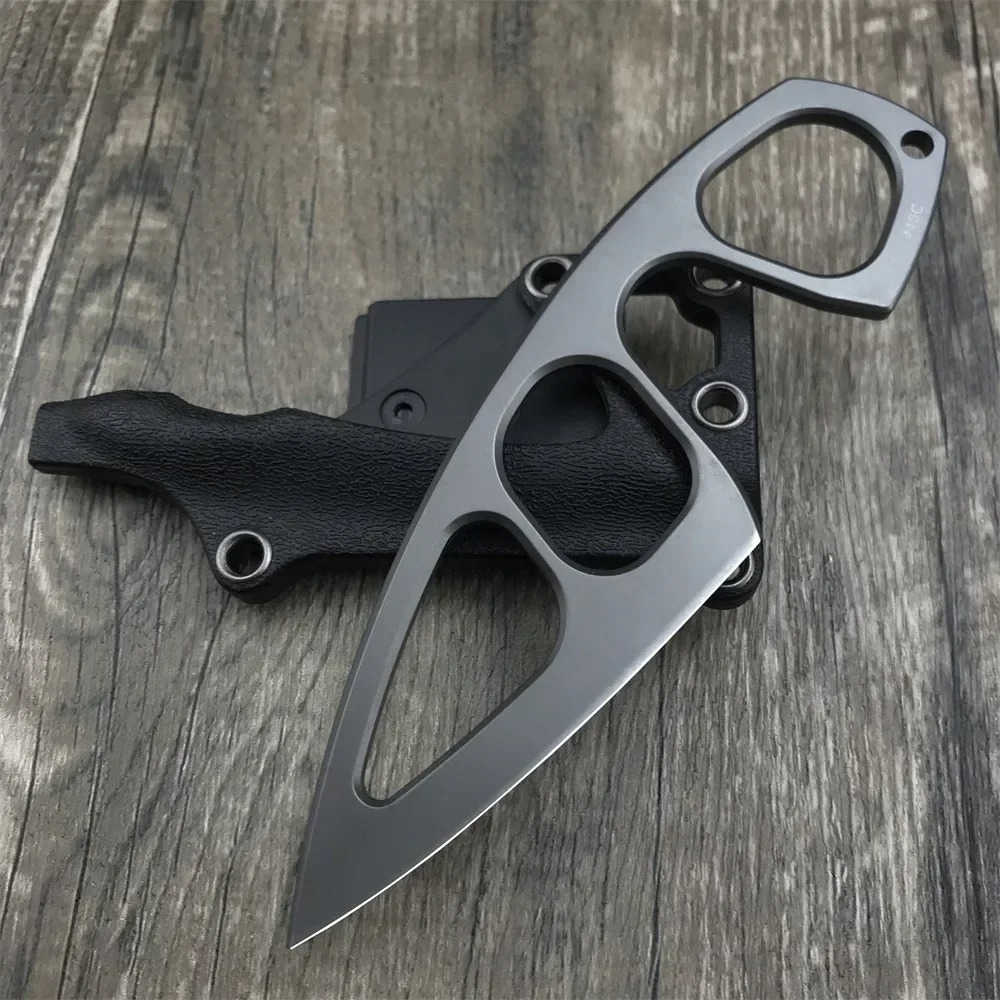 Edc Fixed Blade Deep Carry - มีดคอแข็งแรงทนทาน ใบมีด 440C พร้อมปลอก Kydex พกพาสะดวก