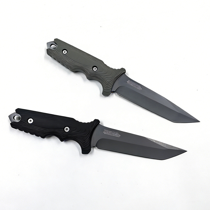 Edc Concealed Carry Knife - 8071 มีดตรงสแตนเลสคุณภาพสูง - ใบมีด 440C ด้ามจับ