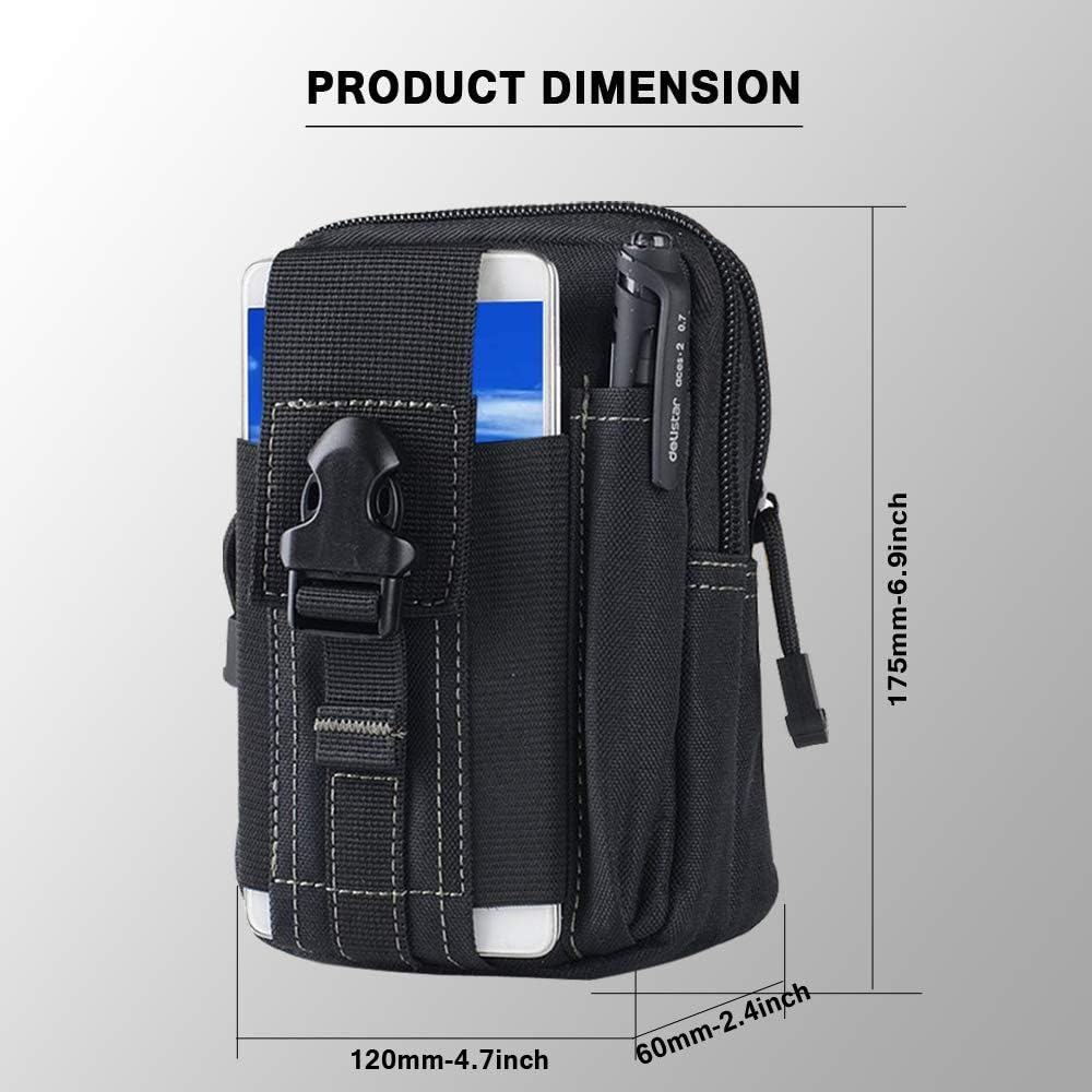 กระเป๋าคาดเอวแบบยุทธวิธี Molle - Edc Deep Carry บทวิจารณ์และราคา