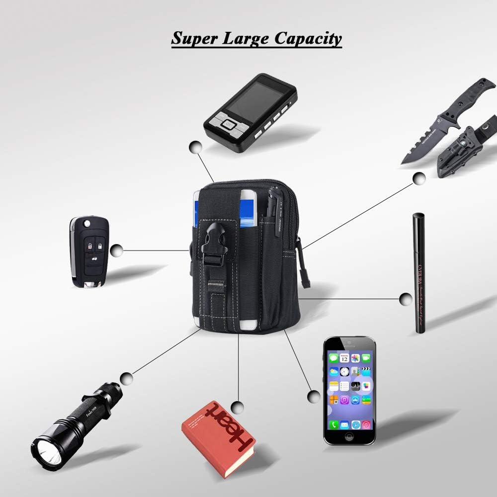 กระเป๋าคาดเอวแบบยุทธวิธี Molle - Edc Deep Carry บทวิจารณ์และราคา