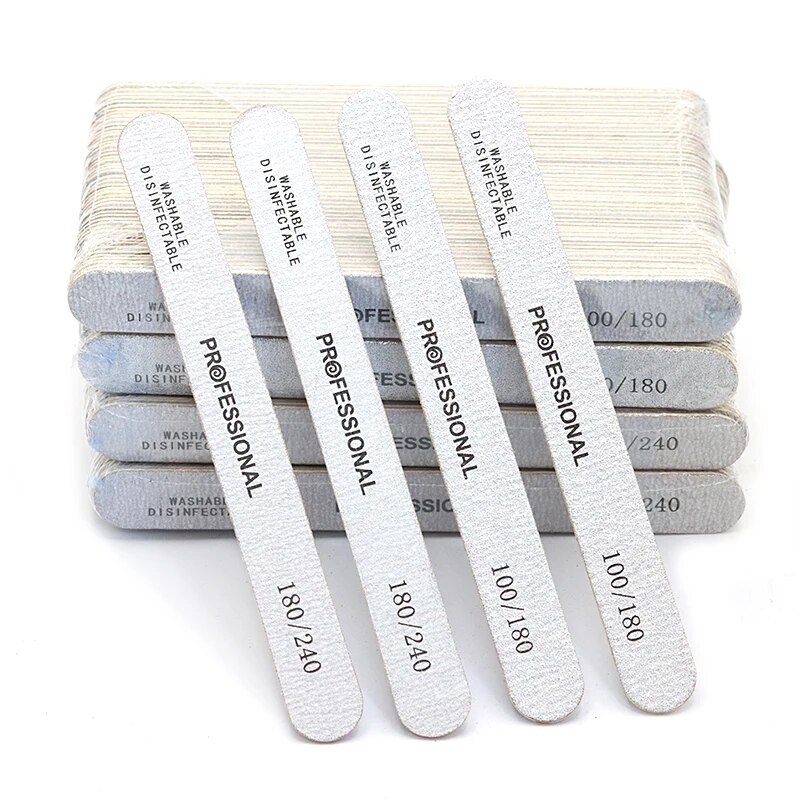 ตะไบเล็บไม้100ชิ้นตะไบขัดเล็บแ - Nail File Titanium บทวิจารณ์และราคา
