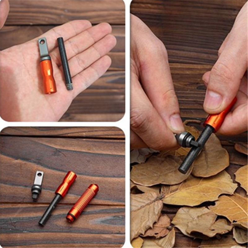 ใหม่กันน้ําแบบพกพา Flint Emerg - Ferro Rod Striker บทวิจารณ์และราคา