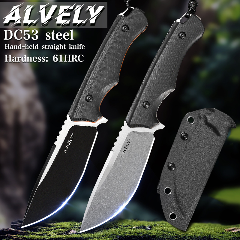 มีดใบตรงเหล็ก DC53 ด้ามจับ G10 - Edc Fixed Blade Deep Carry บทวิจารณ์และราคา