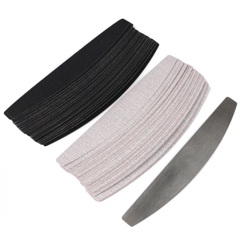 10pcs สีดํา/สีเทาที่ถอดออกได้ก - Nail File Titanium บทวิจารณ์และราคา