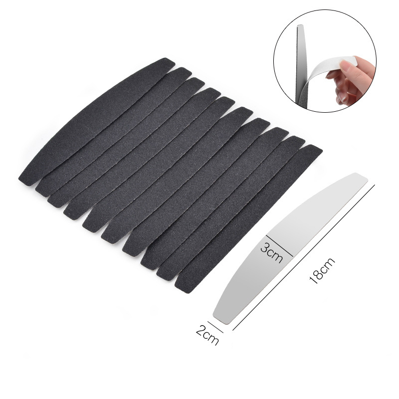 10pcs สีดํา/สีเทาที่ถอดออกได้ก - Nail File Titanium บทวิจารณ์และราคา