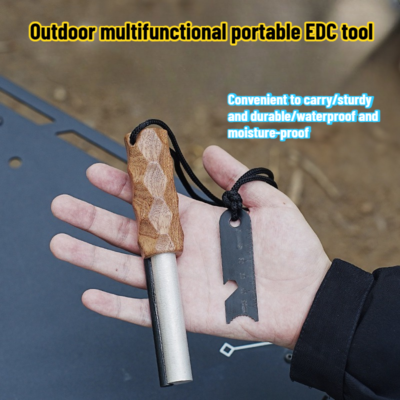 เครื่องมือเอาตัวรอดกลางแจ้งด้า - Ferro Rod Striker บทวิจารณ์และราคา